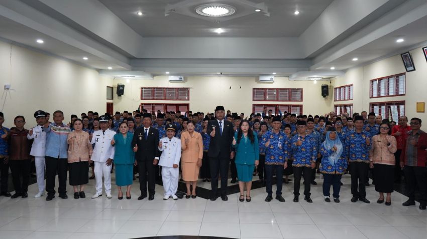 Bupati Toba Lantik 128 Pejabat, Terapkan Manajemen Talenta