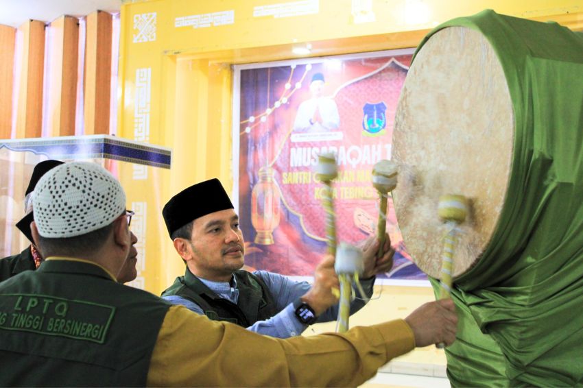 181 Santri Ikuti MTQ Gemar Mengaji Tebingtinggi, Wali Kota Dorong Lahirnya Generasi Qur&rsquo;ani