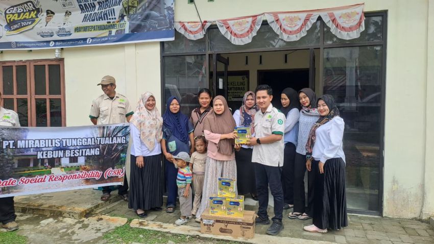 PT Mirabilis Tunggal Tualang dan Sri Timur Kembali Salurkan CSR untuk Kalangan Ibu Hamil di Langkat