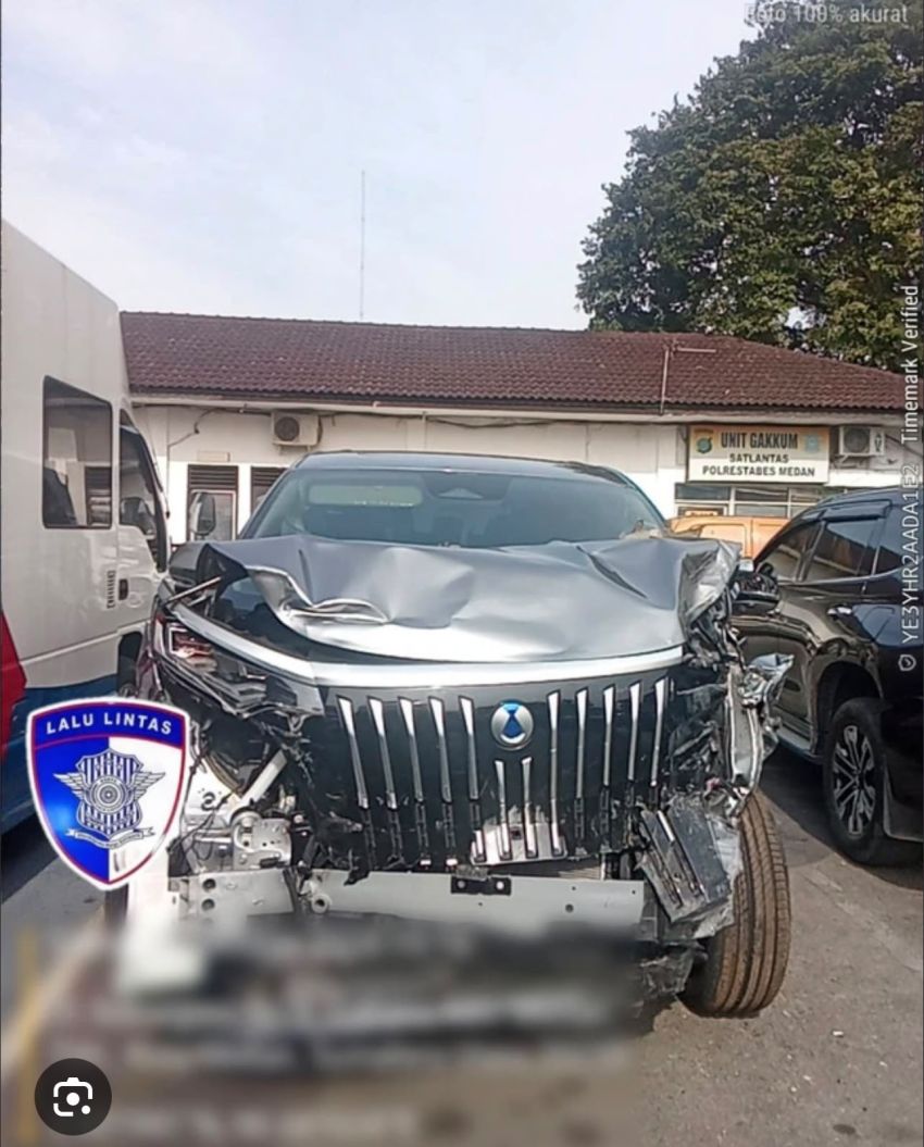 Tes Urine Negatif, Pengemudi Denza Pelaku Tabrakan di Medan Minta Maaf dan Siap Bertanggung Jawab