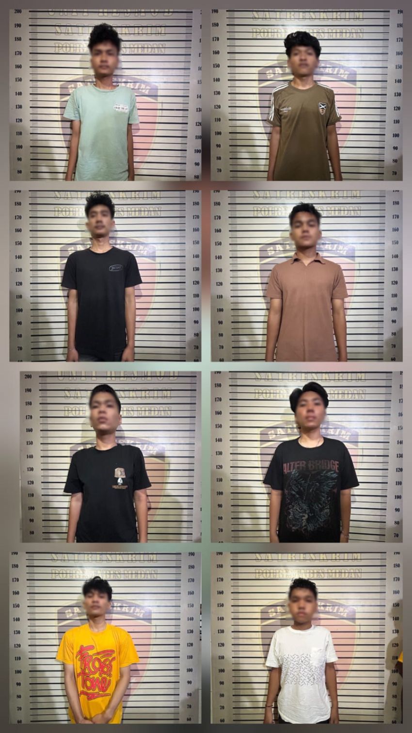 Geng Motor Salvador 424 Medan Digulung Polrestabes Medan, 8 Anggota Ditangkap