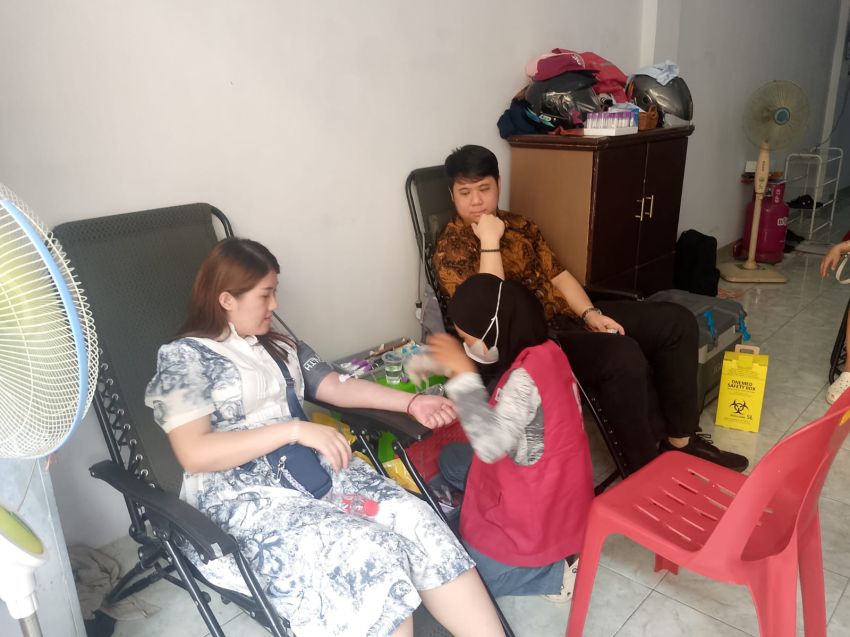 Warga Antusias Ikuti Baksos Donor Darah Mapan Bumi Sumut