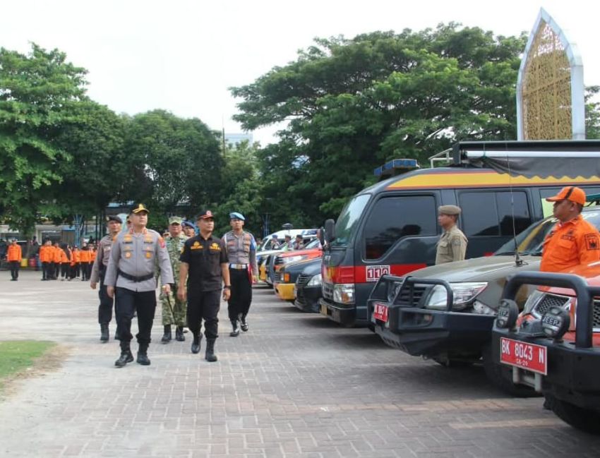 Polres Tebingtinggi Gelar Apel Kesiapsiagaan Bencana