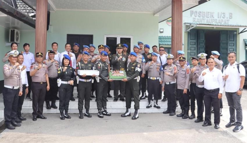 Polres Labuhanbatu Semarakkan HUT TNI di Rantauprapat, Perkuat Sinergitas TNI-Polri