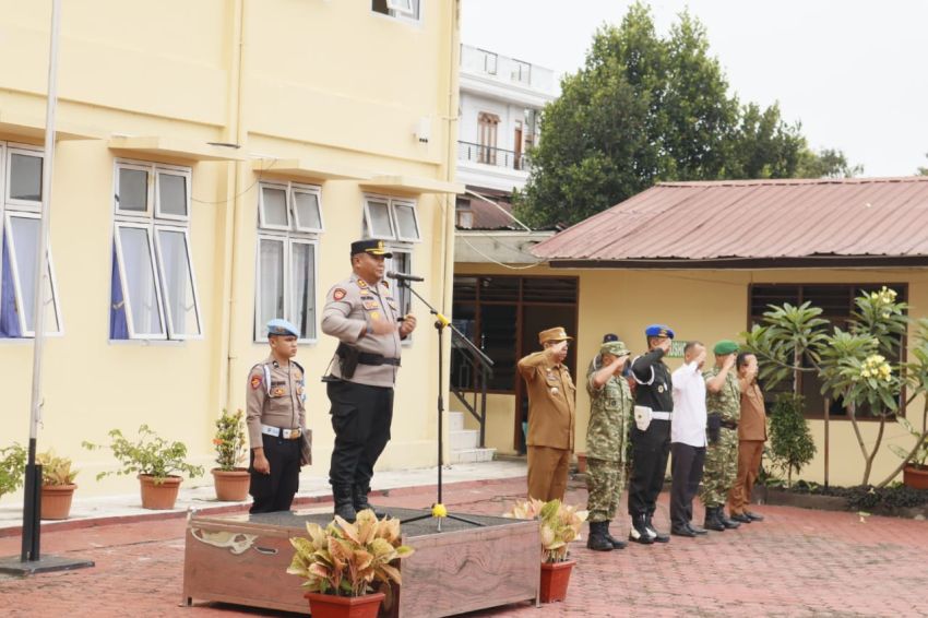 Kapolres Taput Pimpin Apel Gelar Pasukan Operasi Patuh Toba 2026