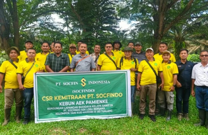 Poktan KUD Mandiri III Seitualang Kunjungan Lapangan ke PT Socfindo Aek Loba