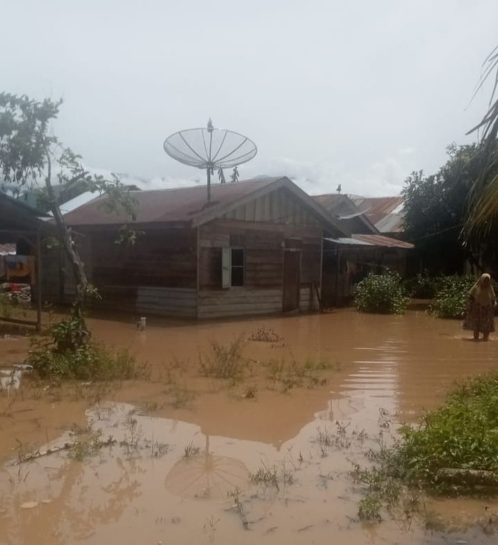 &lrm;Sungai Lawe Kongker Meluap, Tiga Desa di Aceh Tenggara Terendam Banjir