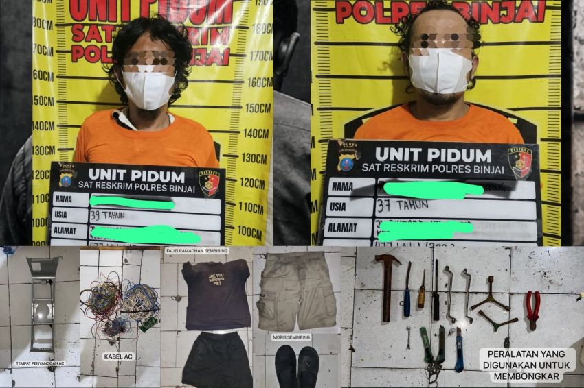 Dua Terduga Pembobol Toko MKB di Binjai Ditangkap