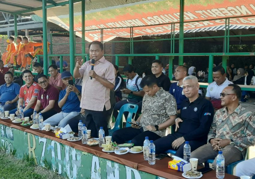 Diikuti 12 Tim, Darma Wijaya Buka Open Turnamen Sepakbola Piala Bupati dan Wakil Bupati Sergai