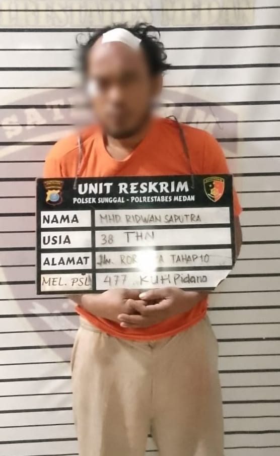 Kepergok Curi Dua Aki Truk Hino, Pria 38 Tahun Babak Belur Dihajar Massa dan Diamankan Polsek Sunggal
