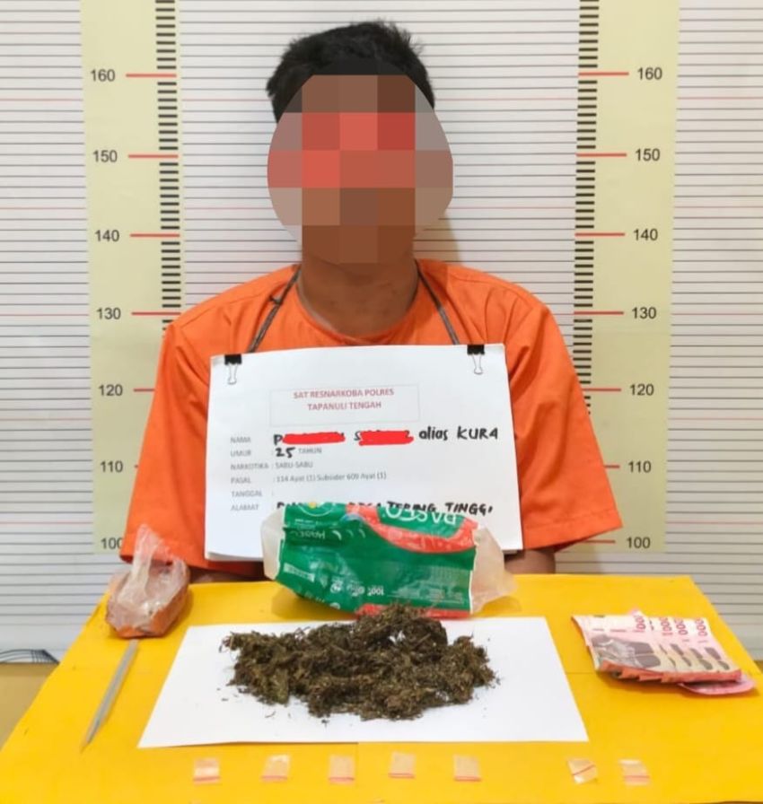 Satresnarkoba Tapteng Ringkus Pengedar Sabu dan Ganja