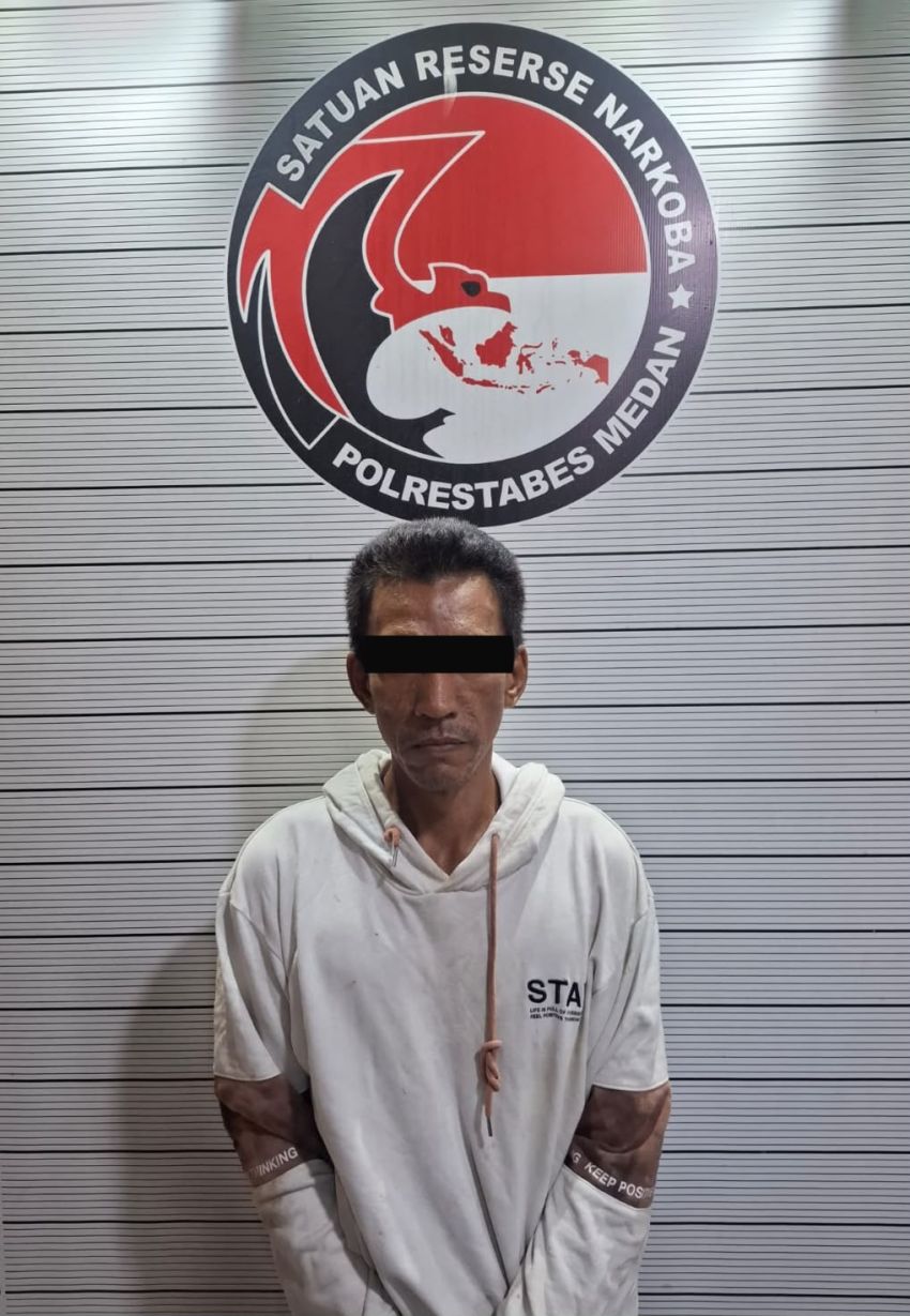 Disembunyikan di Kotak Rokok, Pengedar Sabu Diciduk Polrestabes Medan