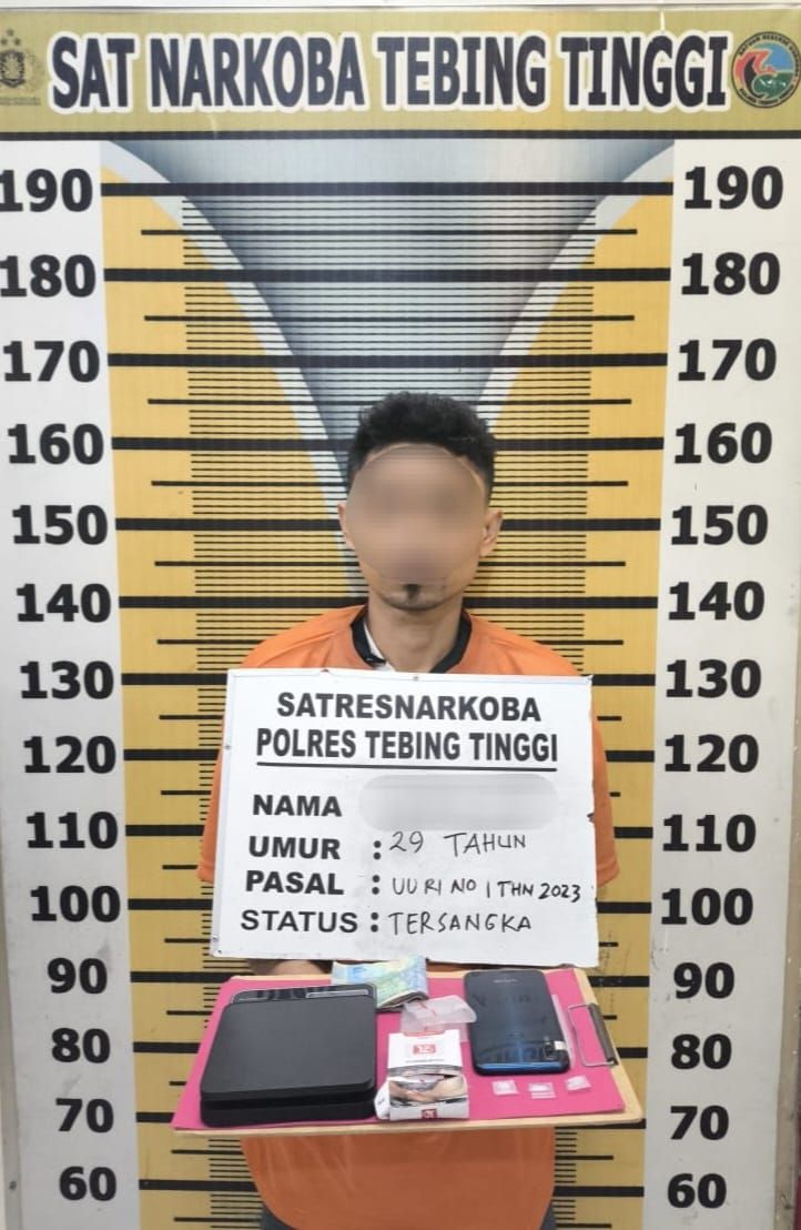 Polres Tebingtinggi Ringkus Pria Pemilik Sabu di Sipispis Sergai