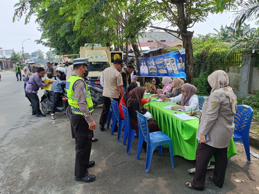 Tingkatkan Kepatuhan Pajak, Sat Lantas Polres Tanjungbalai Gelar Operasi Gabungan