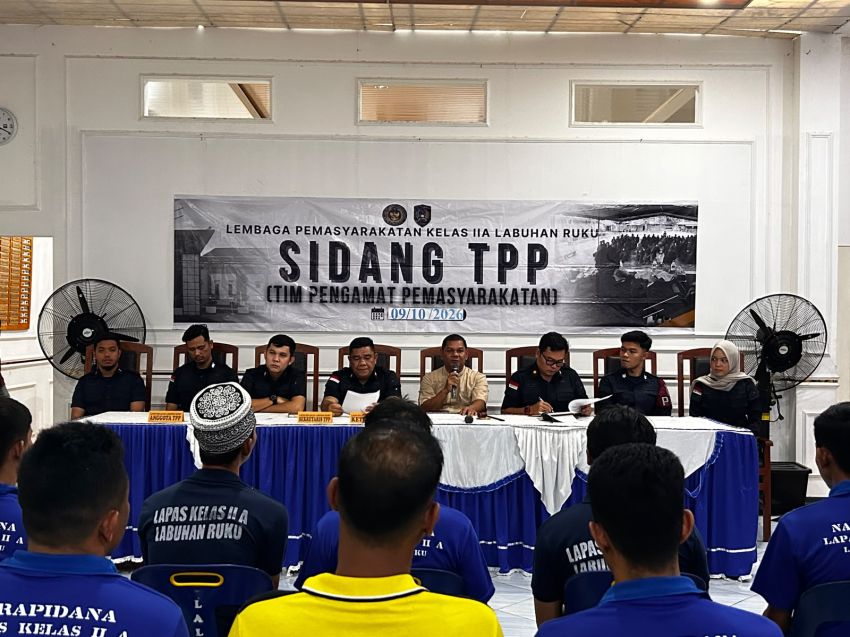 Lapas Labuhan Ruku Gelar Sidang TPP, Bahas Peserta Rehabilitasi Napi Narkotika