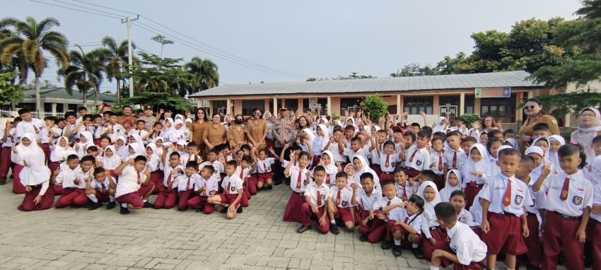 Edukasi Stop Bullying, Polsek Siantar Martoba Sambangi Siswa SD