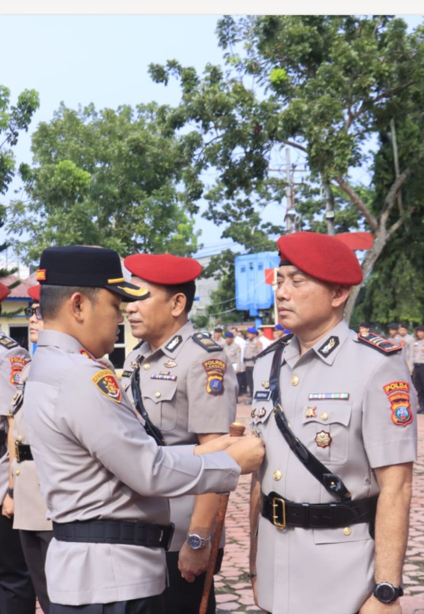 Kapolres Langkat Pimpin Sertijab Kasat Reskrim, Kasat Narkoba dan Kapolsek Kuala