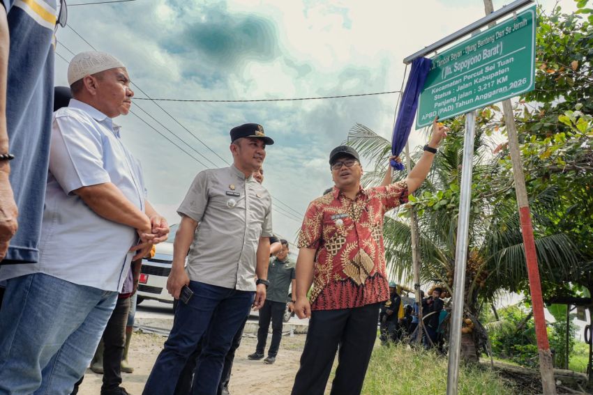 18,4 Km Jalan Rusak di Percut Seituan Diperbaiki