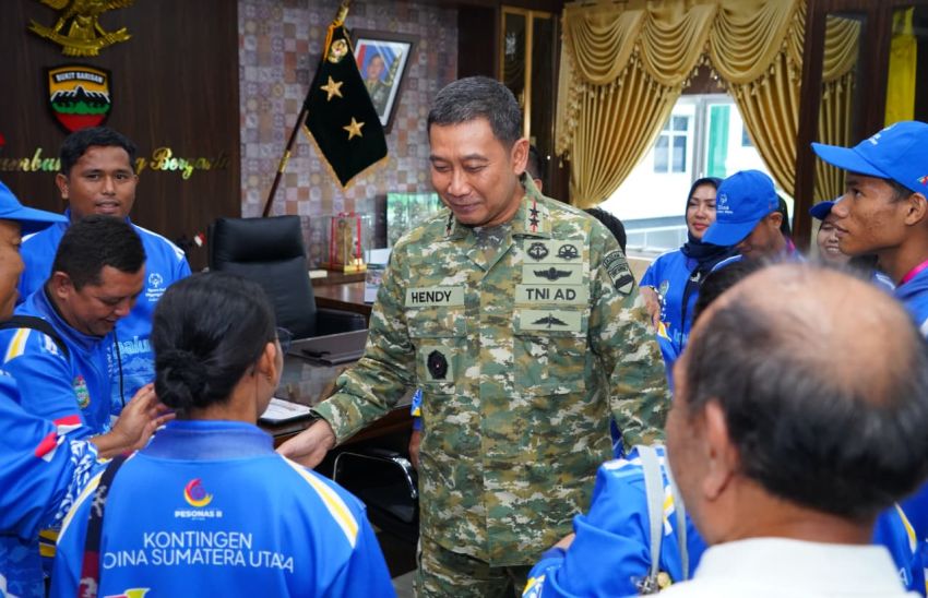 Pangdam I/BB Apresiasi Atlet SOIna Sumut Peraih 12 Medali