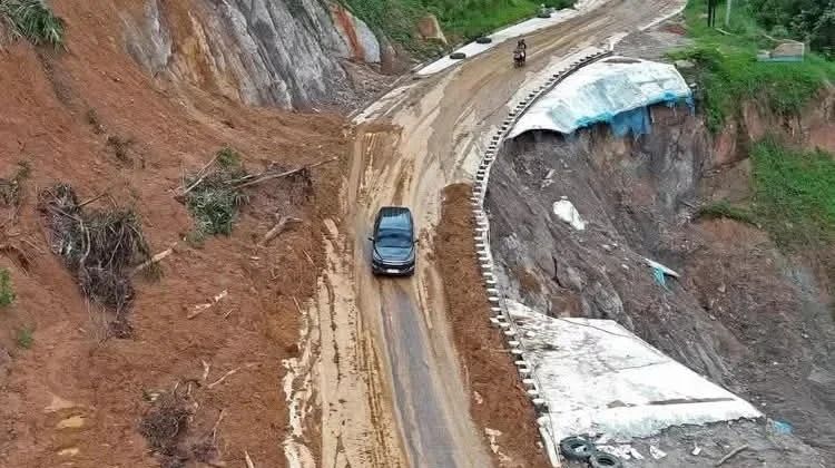 Kementerian PU Rampungkan Perbaikan Jalan Amblas di Tarutung-Sibolga