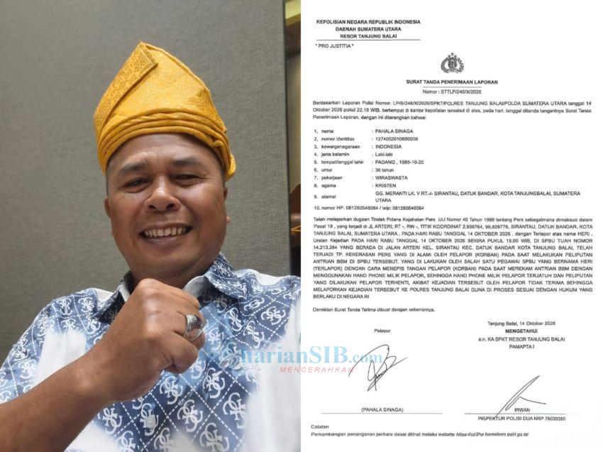 PWI Sumut Dukung Wartawan SIB Laporkan Oknum Petugas SPBU Jalan Arteri Tanjungbalai