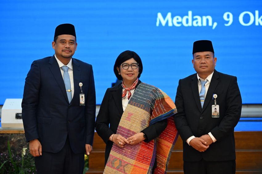 Pengukuhan Kepala BI Sumut, Bobby Nasution Tekankan Pemerataan Ekonomi