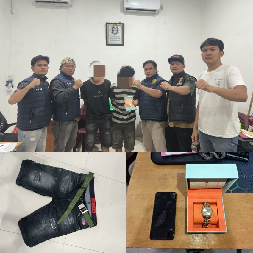 Tim URC Jatanras Polres Tanjungbalai Ringkus Dua Pelaku Spesialis Pencurian Rumah Kosong