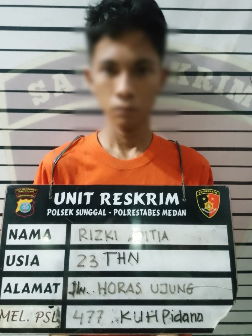 Curi Sepeda Motor Saat Korban Tidur, Pemuda 23 Tahun Ditangkap Polsek Sunggal